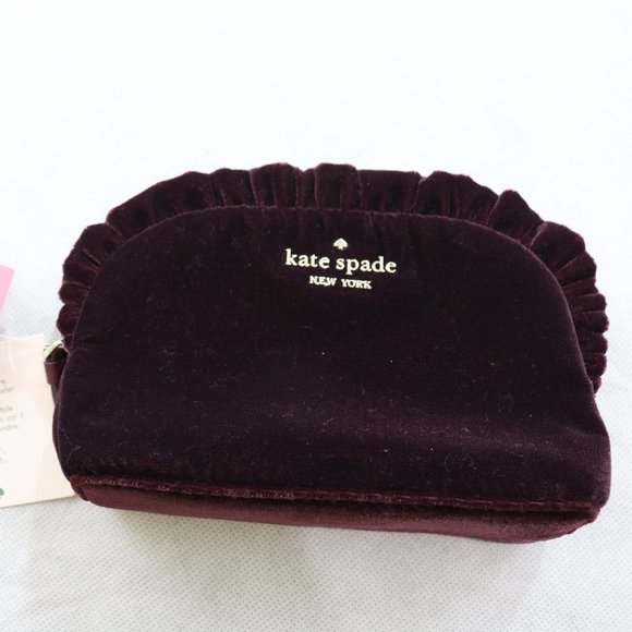 kate spade Handbags - NWT Kate Spade Small Ruffle Cosmetic Travel Bag